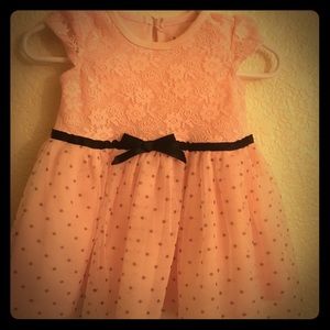 Pink lace baby dress